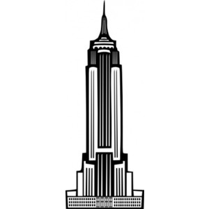 300x300 Boort Art Deco Empire State Building Clip Art Vector Clip Ar Image