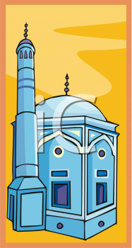 187x350 Royalty Free Mosque Clip Art, Buildings Clipart