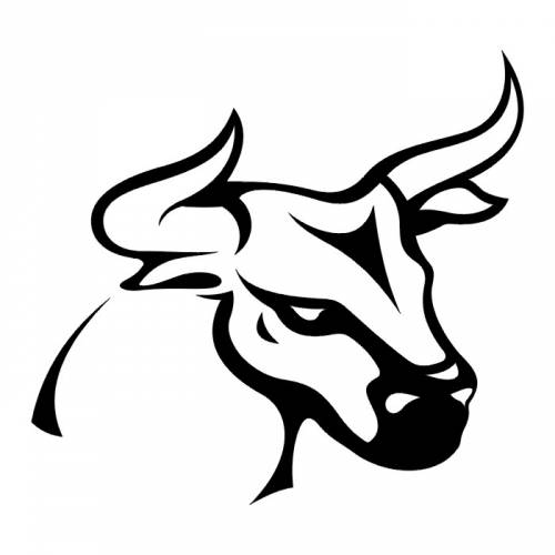 500x500 Bull Head Clip Art