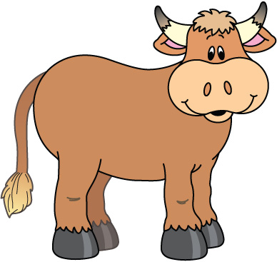 388x367 Bull Clipart Cute