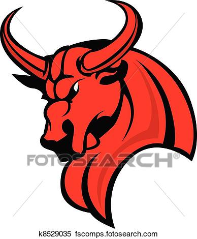388x470 Clipart Of Mascot Bull Vector Cartoon Illustra K8529035