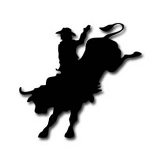 300x300 Bull Riding Clipart