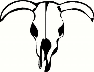 400x306 Bulls Clipart Longhorn Skull