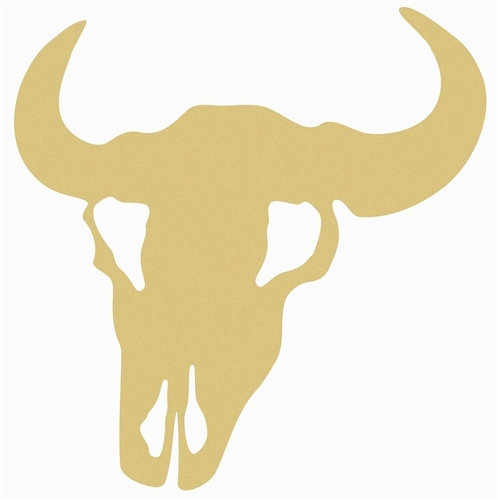 498x500 Cow Skull Unfinished Cutout, Wooden Shape, Paintable Mdf Diy Craft