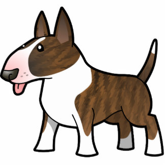 324x324 Bull Terrier Cartoon Photo Statuettes, Cutouts Amp Sculptures Zazzle