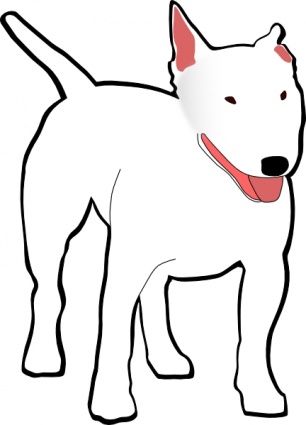 306x425 Bull Terrier Clipart
