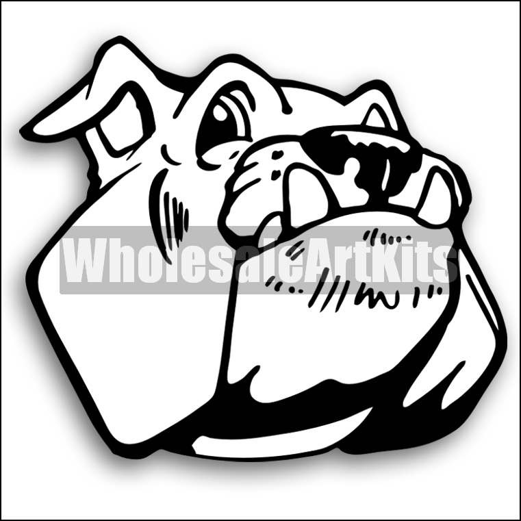 761x761 Bulldog Clipart Kit 01 For Coreldraw And Illustrator