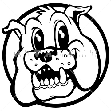 361x361 Bulldog Clipart Black And White