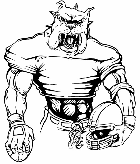 478x558 Free Bulldog Clipart Black And White Image