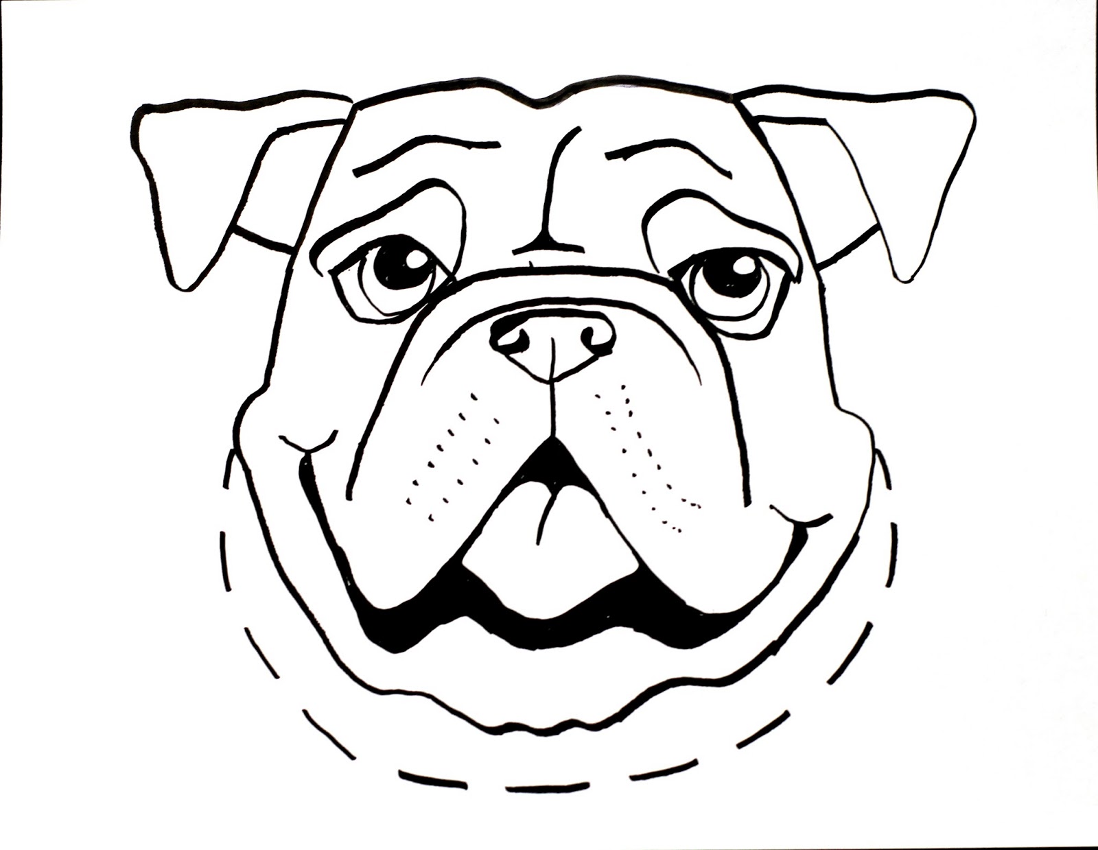 1600x1239 Bulldog Clipart Lazy
