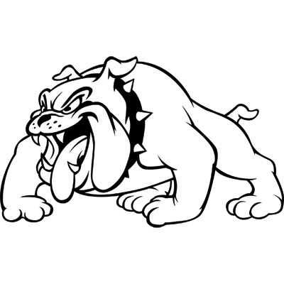 400x400 Bulldog Clipart Outline