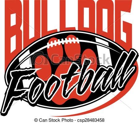 450x398 Vector Clip Art Of Bulldog Football