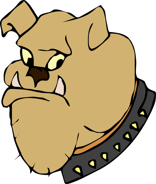 504x596 Cartoon Bulldog Head Clip Art