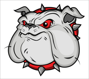 300x265 Bulldog Mascot Vector Illustartion Royalty Free Stock Image