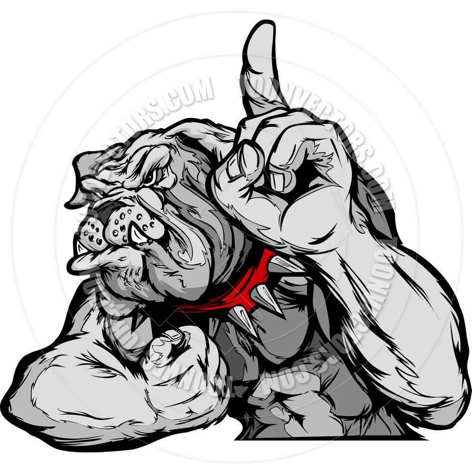 940x940 Bulldog Mascot Body Vector Cartoon By Chromaco Toon Vectors Eps