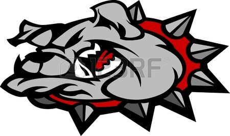 450x267 Cartoon Vector Image Of A Bulldog Mascot Head Royalty Free
