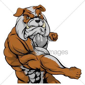 325x325 Mean Bulldog Mascot Gl Stock Images