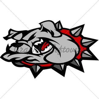 325x325 Bulldog Mascot Body Vector Illustration Gl Stock Images