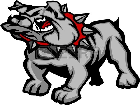 450x337 Cartoon Vector Image Of A Bulldog Mascot Head Royalty Free
