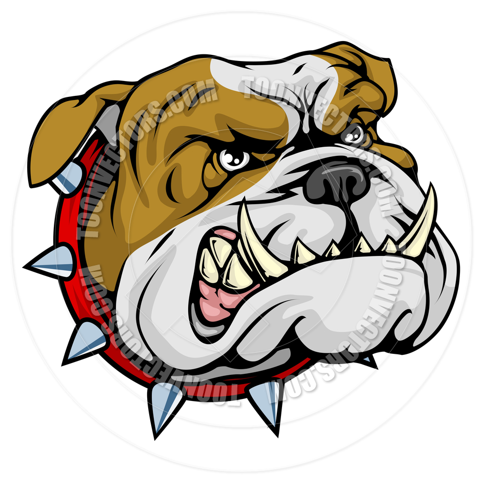 940x940 Mean Bulldog Mascot Illustration By Geoimages Toon Vectors Eps