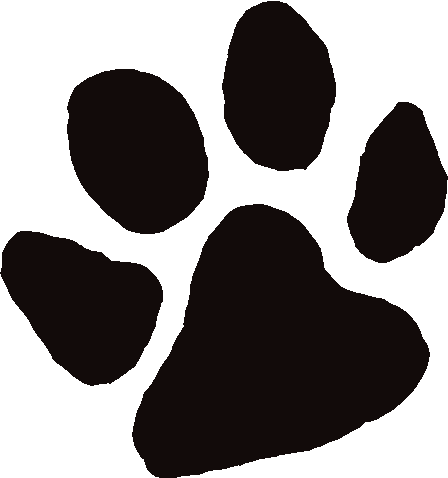 448x478 Bulldog Paw Print Clip Art