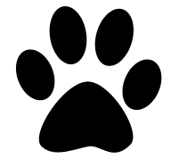 201x178 Bulldog Paw Print Clipart
