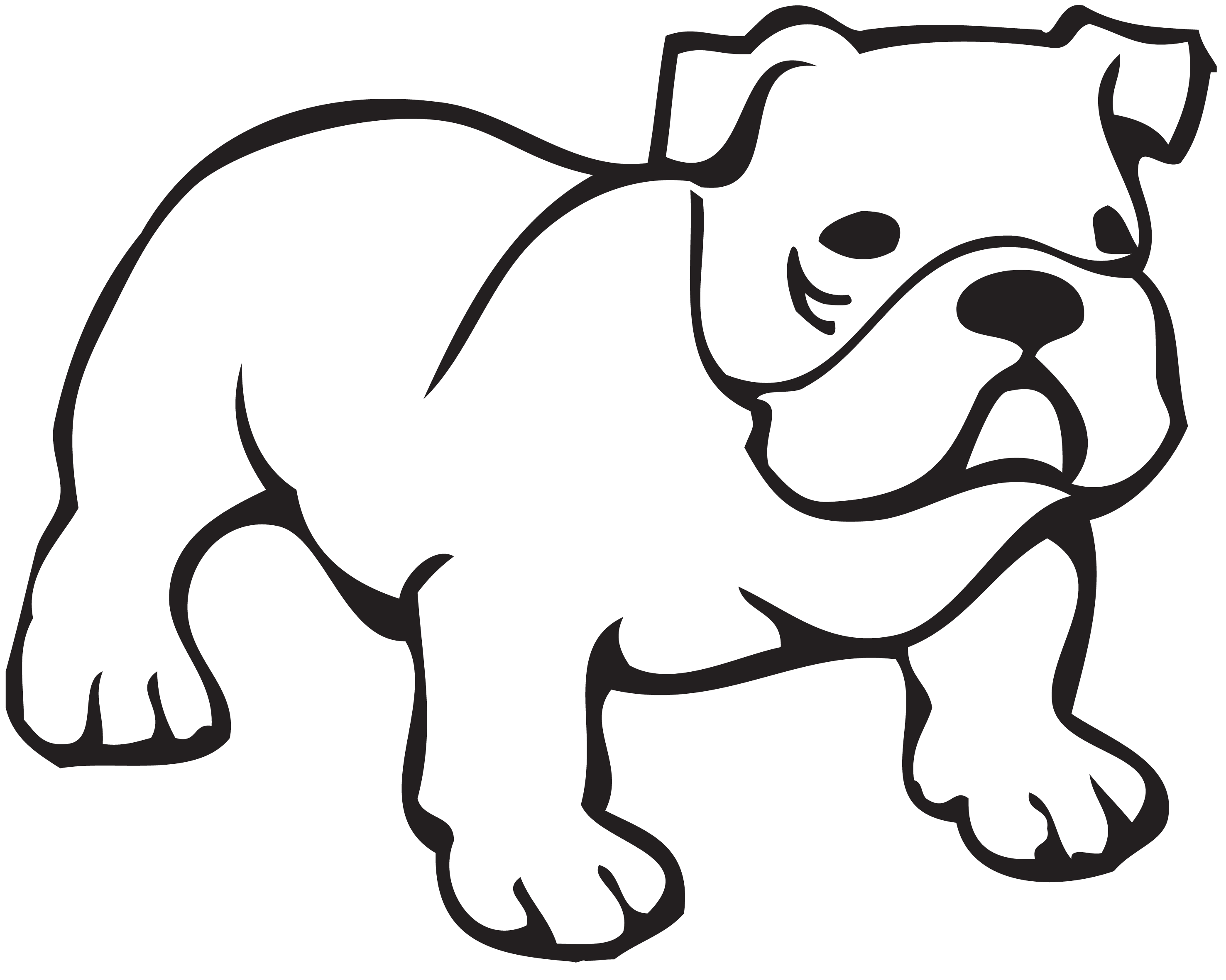 Bulldog Paw Clipart