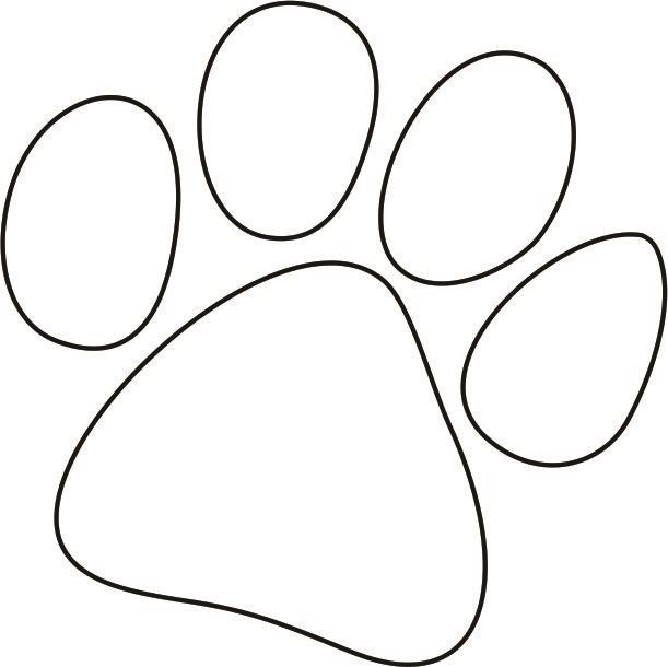 611x610 Best Photos Of Lion Paw Print Outline