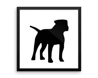 340x270 Bulldog Silhouette Etsy