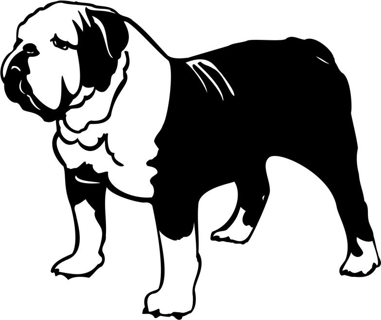 784x659 Shadow Clipart Bulldog
