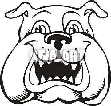 361x346 Bulldog Clipart Happy