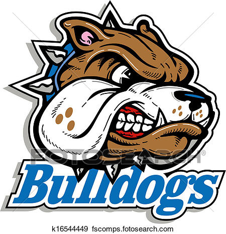 450x466 Clip Art Of Mean Bulldog Logo K16544449