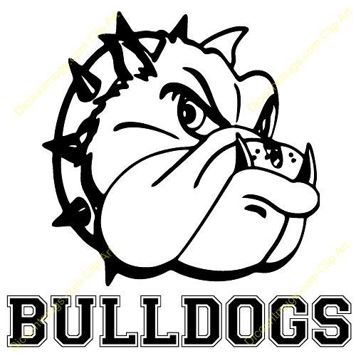 500x500 English Bulldog Clipart Bulldog Mascot