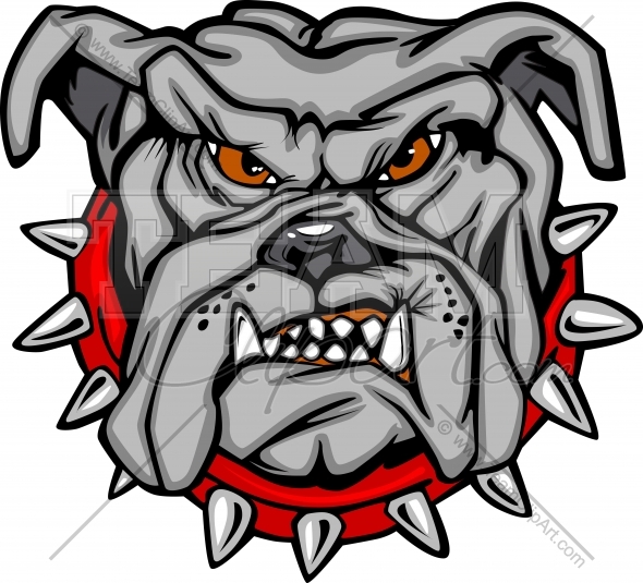 590x535 Bulldog Logo Clipart Cartoon Image. Vector Format.
