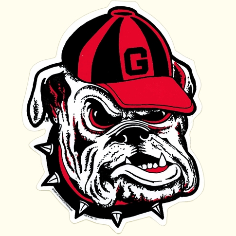 485x485 9 Inch) Large Adhesive Bulldog Head Dawgwear