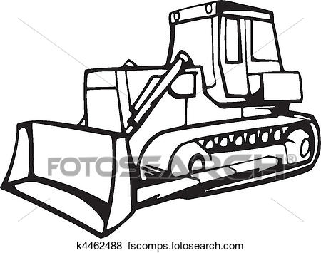 450x355 Clip Art Of Earth Moving Vehicles K4462488