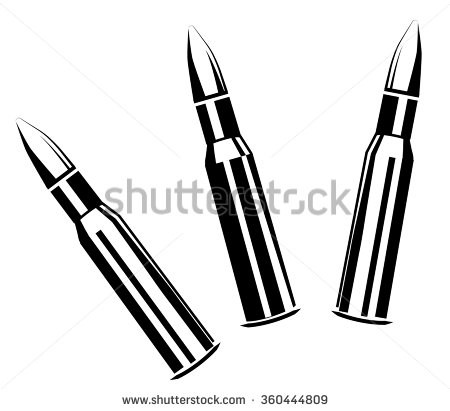 450x411 Bullet Gun Clipart