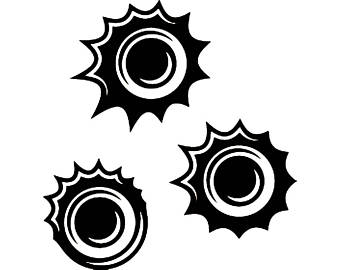 340x270 Bullet Holes Clipart Etsy