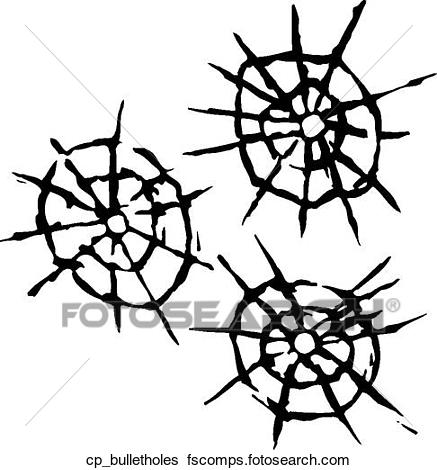 437x470 Clip Art Of Bullet Holes Cp Bulletholes
