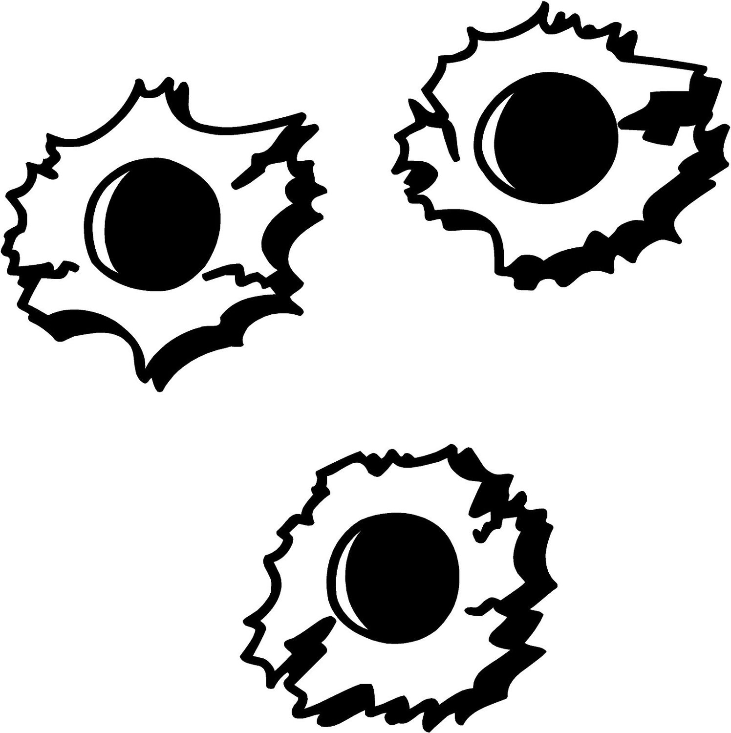 1496x1500 Three Bullet Hole Clipart