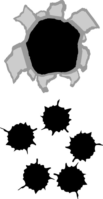 355x686 Bullet Hole Clip Art