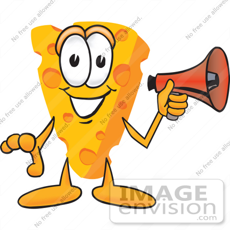 450x450 Clip Art Graphic Of A Swiss Cheese Wedge Mascot Character Holding