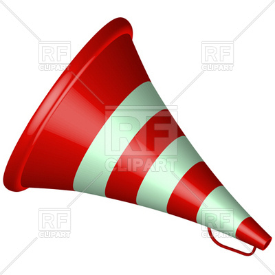 400x400 Old Bullhorn Red Icon Royalty Free Vector Clip Art Image