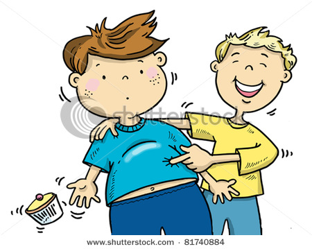 450x359 Of The School Bully Picking On The Fat Boy In This Vector Clip Art