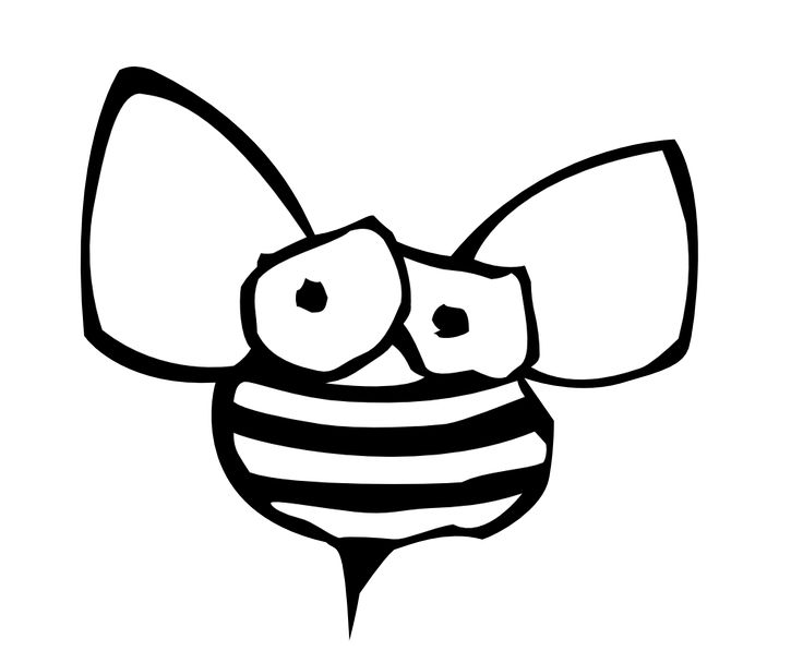 Bumble Bee Clipart Black And White