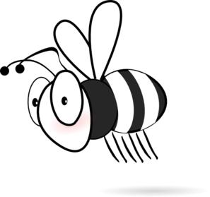 297x279 Black And White Bee Clip Art