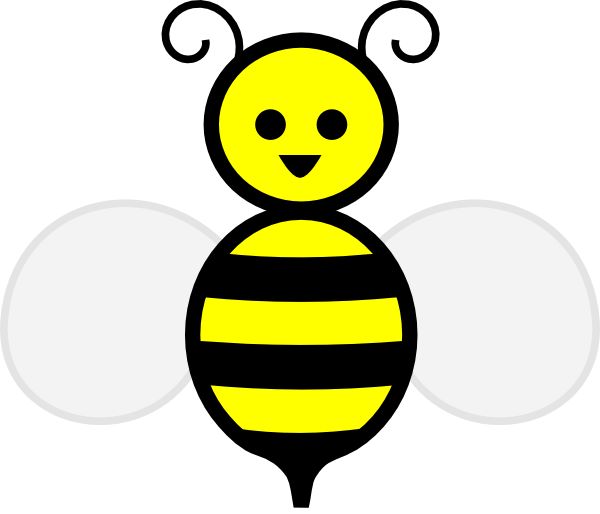 600x514 The Best Bee Outline Ideas Block Letter Fonts