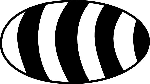 600x339 White Bee Body Clip Art