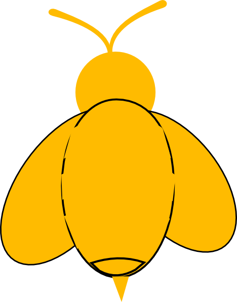 468x597 Yellow Bumble Bee Clip Art