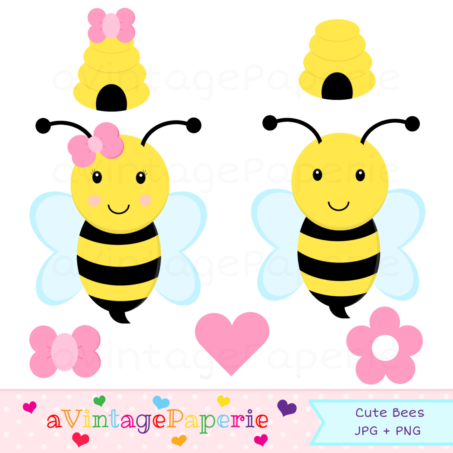 1500x1500 Blue Flower Clipart Bumblebee